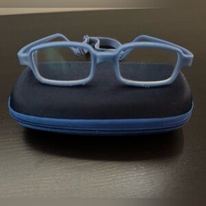 Miraflex New Baby 1 Kids Blue Glasses with Case